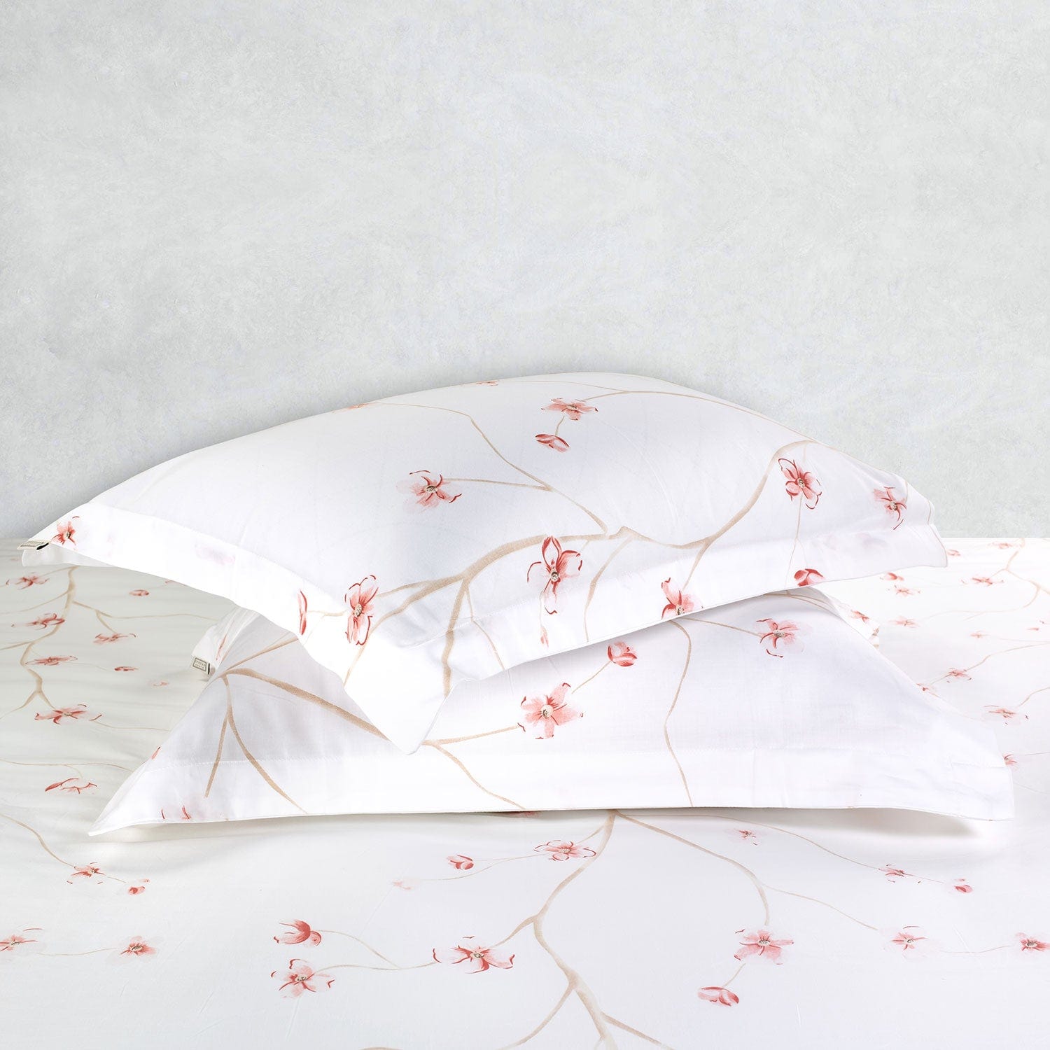 400 Tc 100% Cotton White Prints Bedding Collection