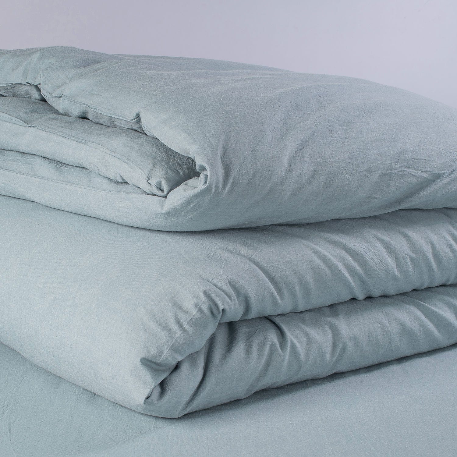 Pre Washed 100 %  Cotton Flex Breathable Solid Bedding | 100 % Cotton Bedding  Set