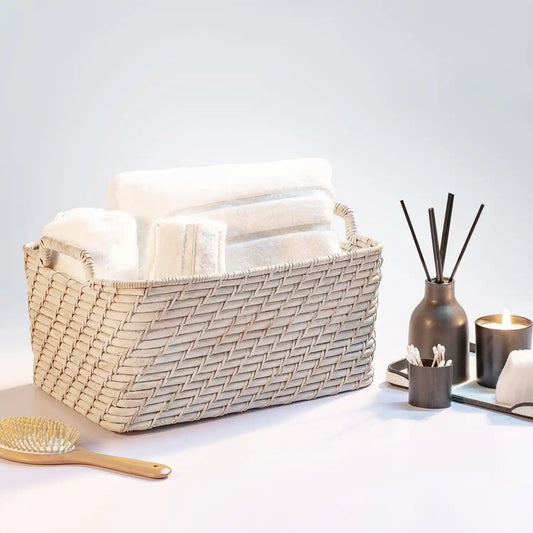 Bamboo Cane Storage Baskets