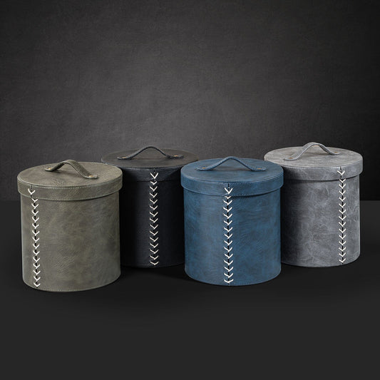 Cross Stitch Round Dustbin