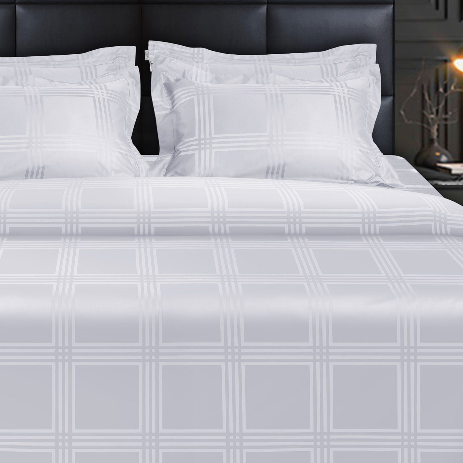 750 Tc Italian Jcq Stripe 100% Cotton | Cotton Bedding Sets