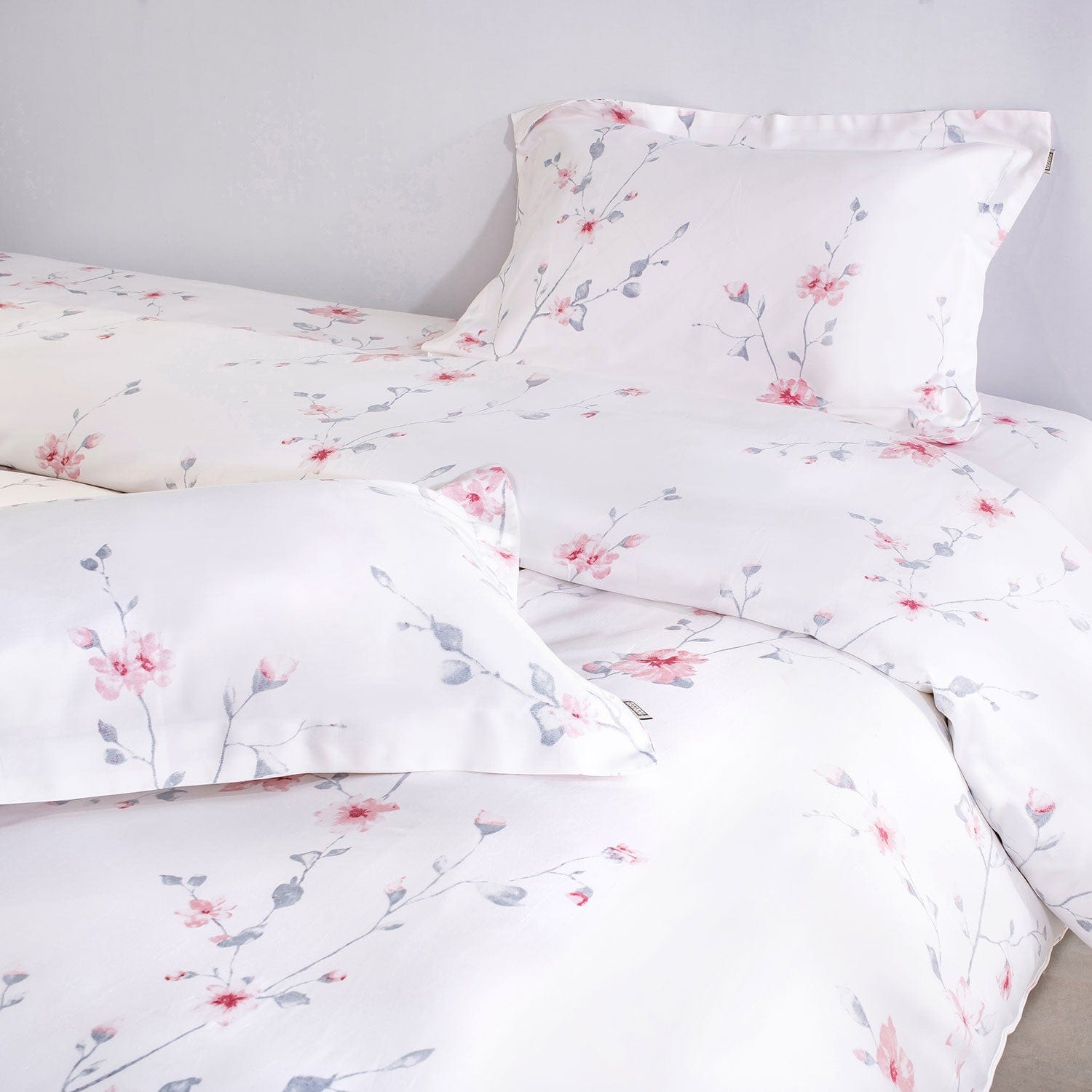 400 Tc 100% Cotton White Prints Bedding Collection