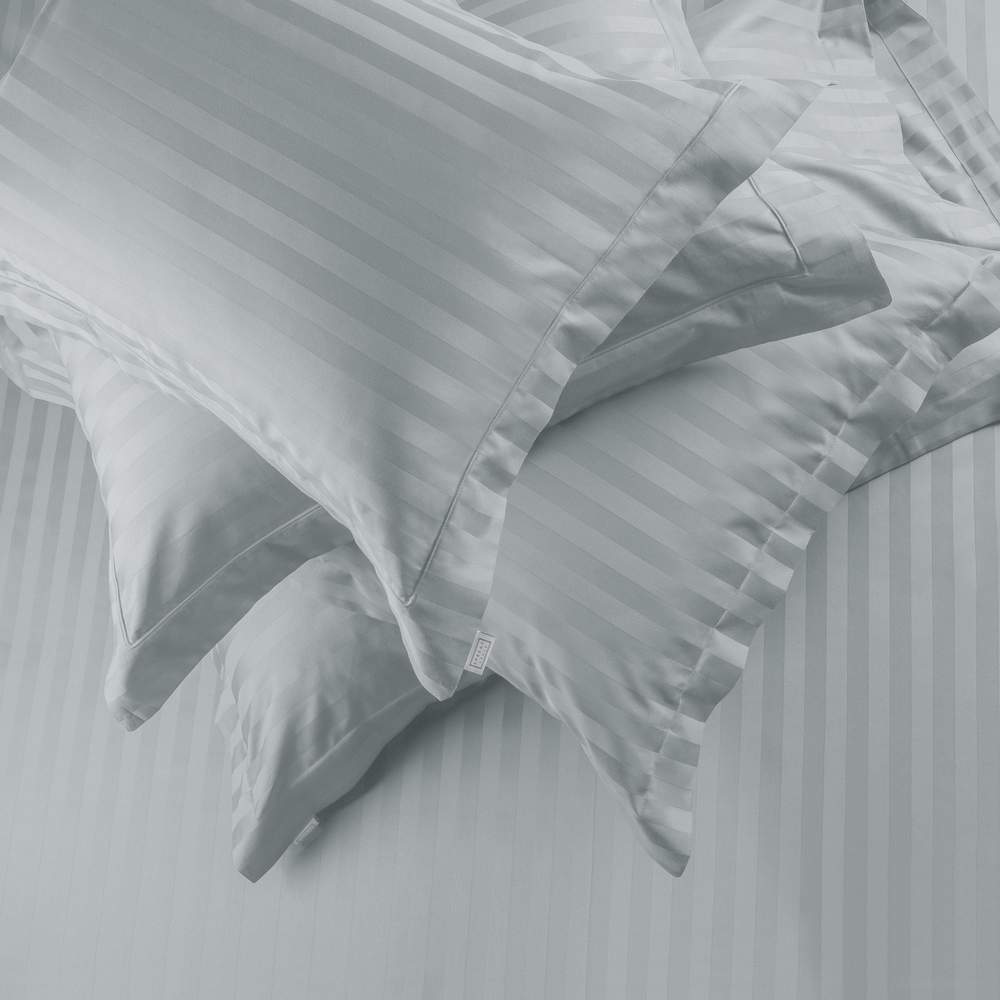 750 Tc Italian Jcq Stripe 100% Cotton | Cotton Bedding Sets