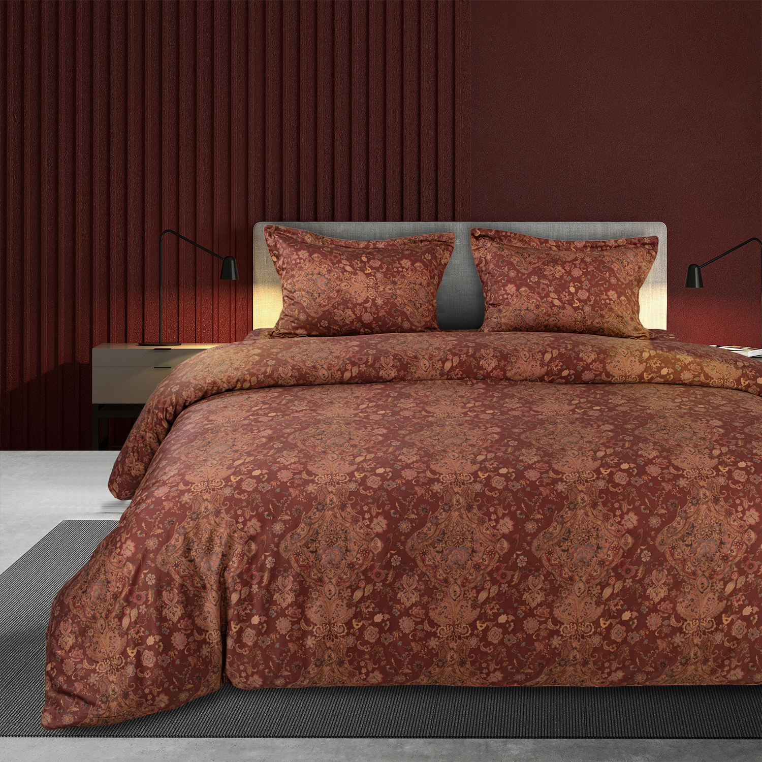 550 Tc Cotton Prints 4Pc Bedding Set
