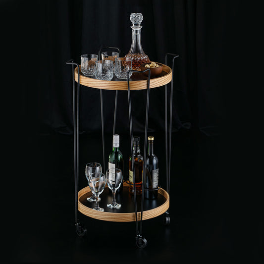 Kanso Circular Trolley | Wooden