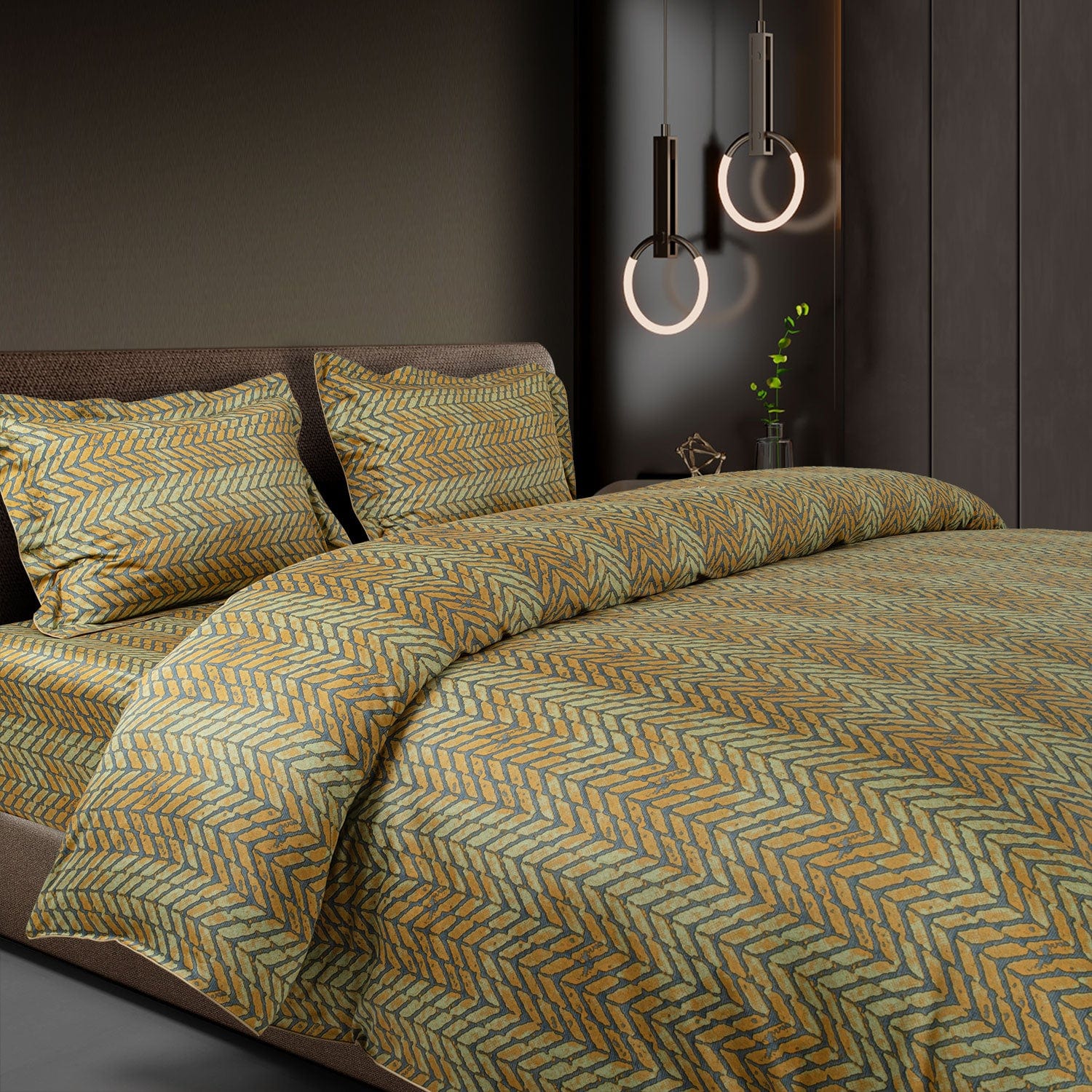 550 Tc Cotton Prints 4Pc Bedding Set