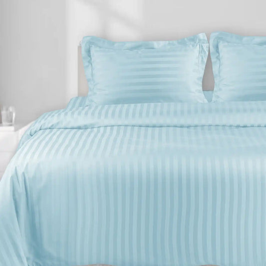 750 Tc Italian Jcq Stripe 100% Cotton | Cotton Bedding Sets
