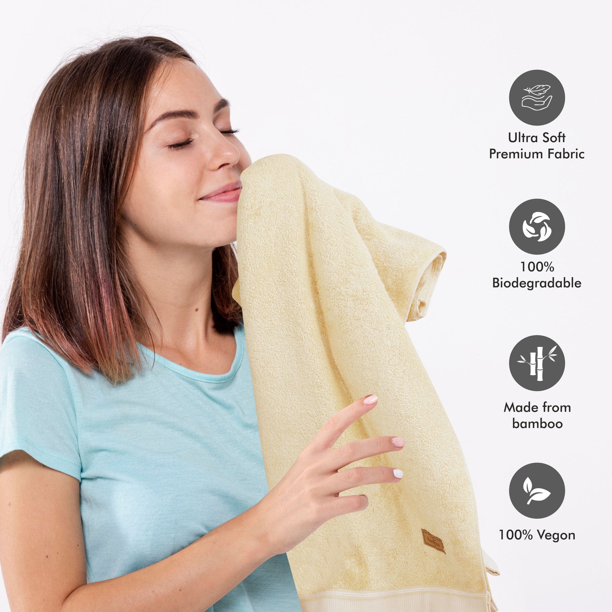 Bamboo Towels - High Absorbent & Super Soft 360 Gsm