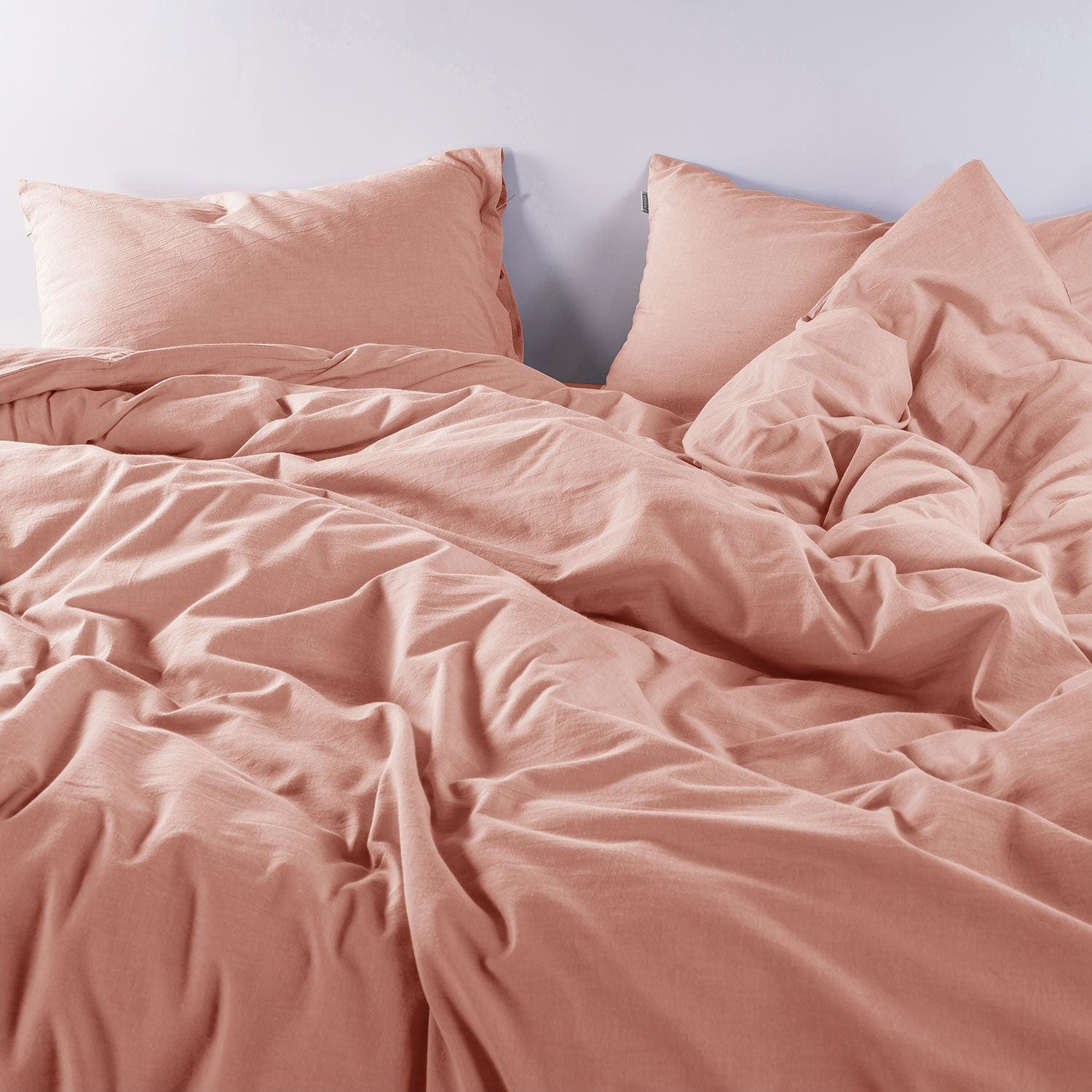 Pre Washed 100 %  Cotton Flex Breathable Solid Bedding | 100 % Cotton Bedding  Set