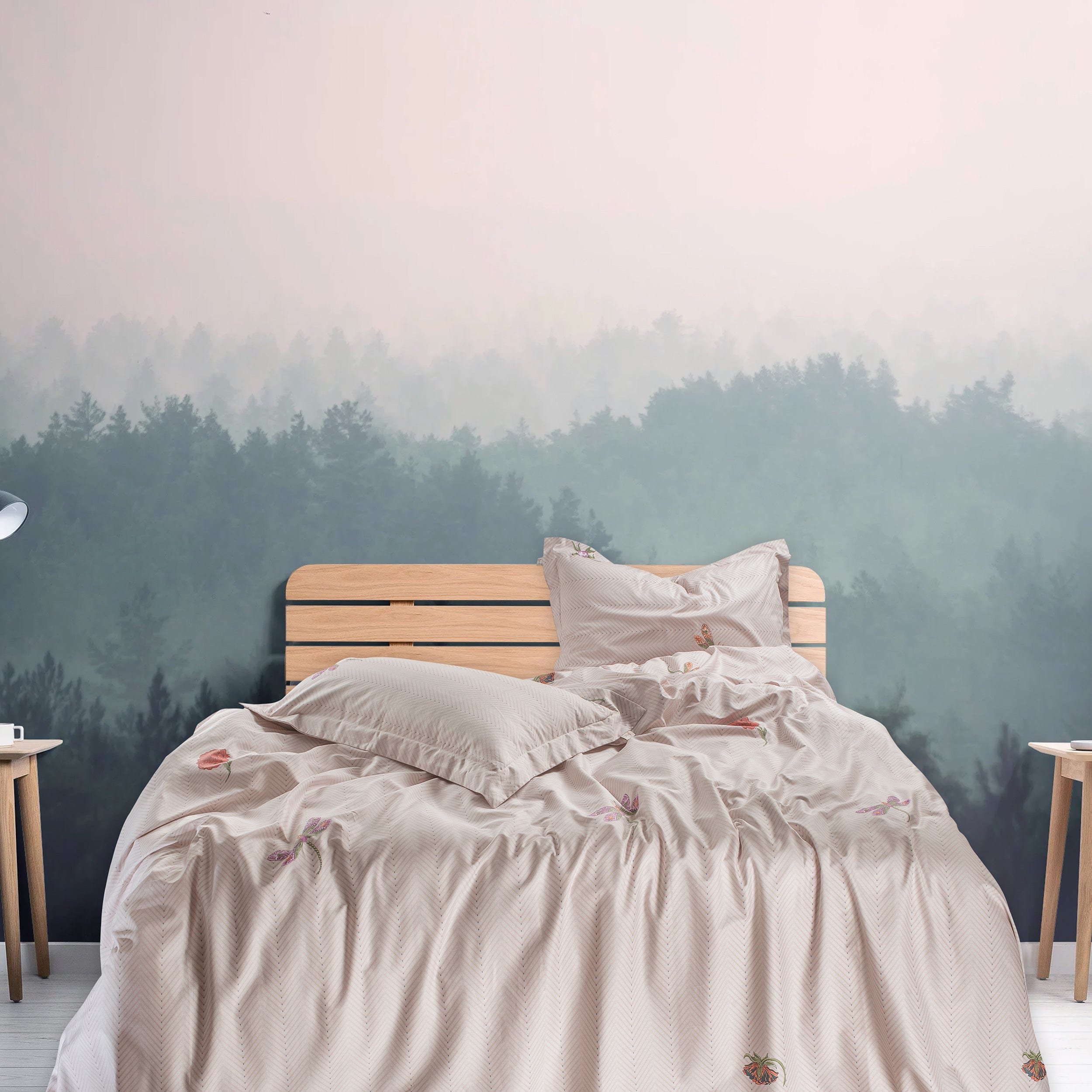 350 Tc Super King Size Bedsheet 2.74Mtr. X 2.74 Mtr. With 2 Pillow Covers