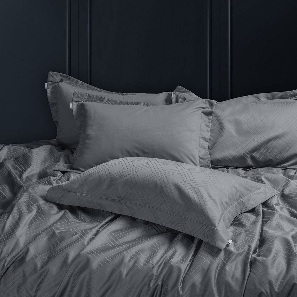 1000 Tc Italian Jcq 100% Cotton Pillow Cover