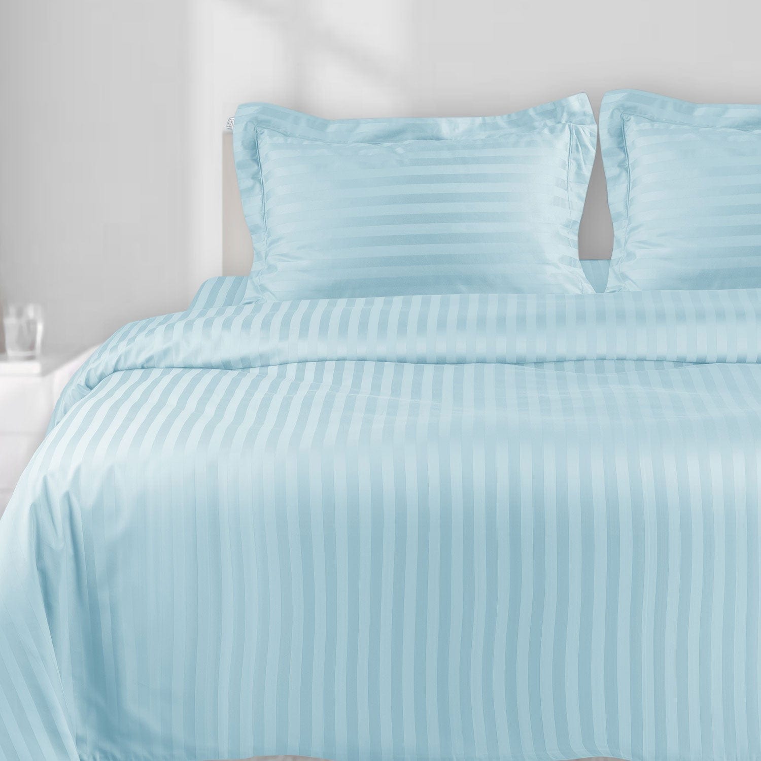 750 Tc Italian Jcq Stripe 100% Cotton Pillow Cover