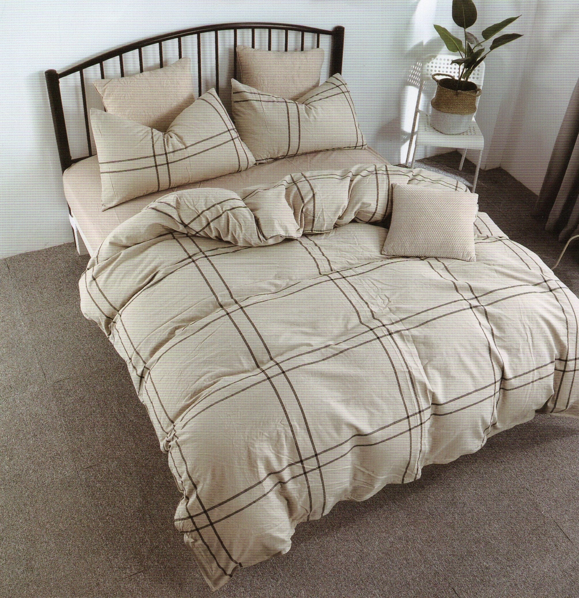 100 % Washed Cotton Breathable Bedding