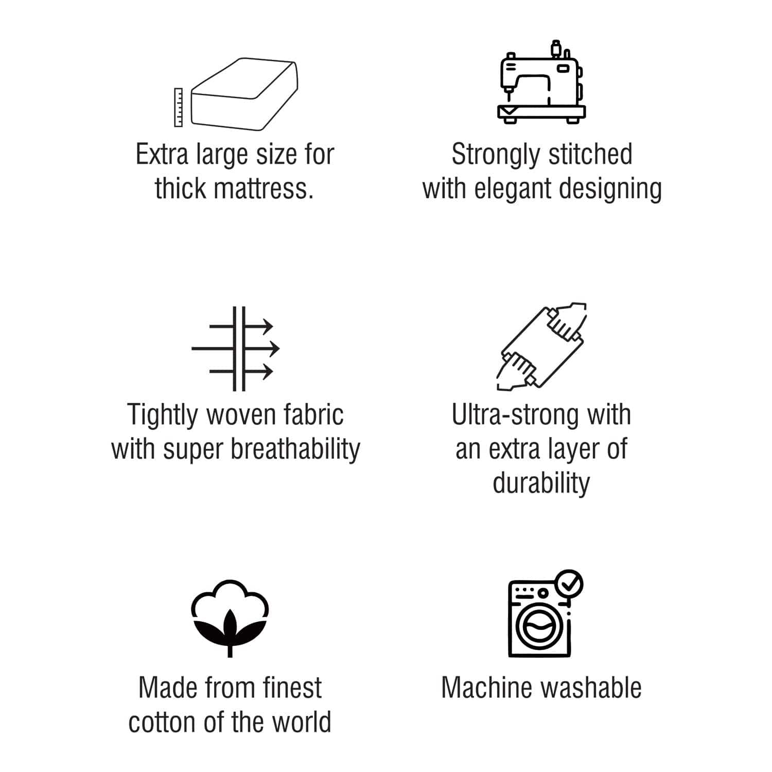 100 % Washed Cotton Breathable Bedding