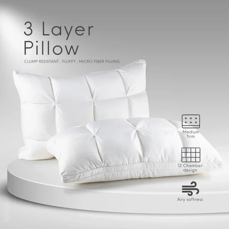 Cervical Pillow - 3 Layer Hypoallergic