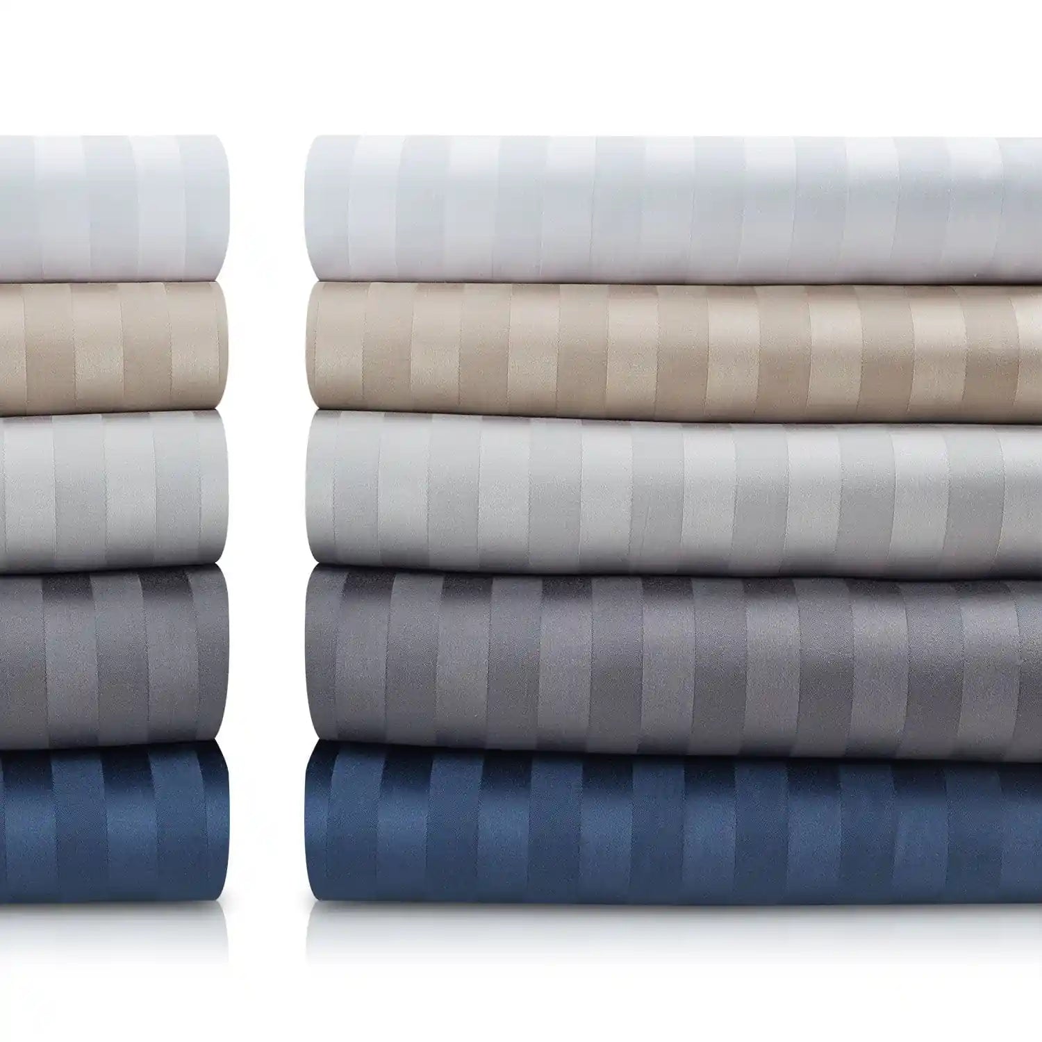 750 Tc Italian Jcq Stripe 100% Cotton Pillow Cover