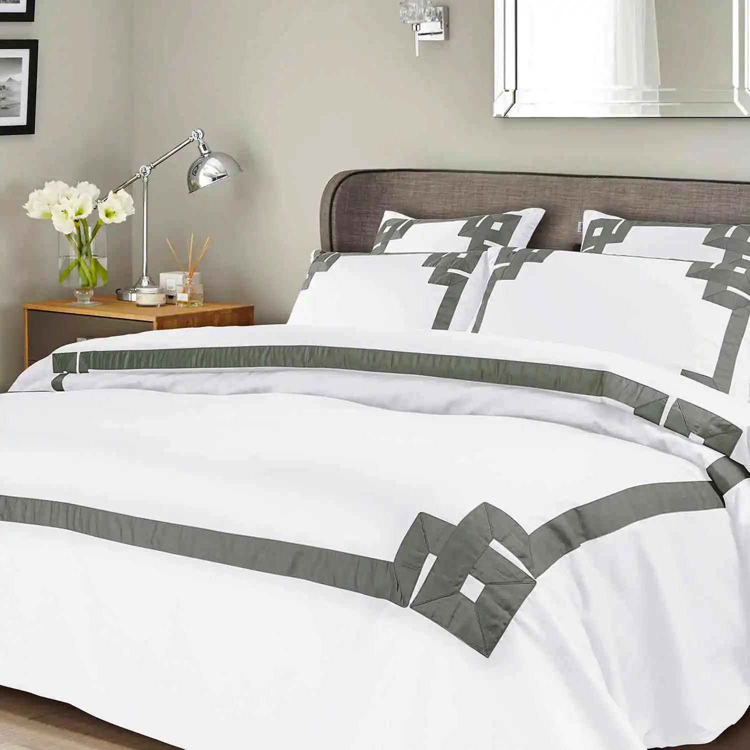 Greek Key Bedding 6Pcs Set