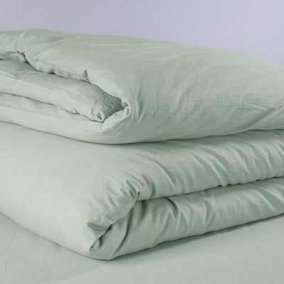 PRE WASHED 100 %  COTTON BREATHABLE SOLID BEDDING