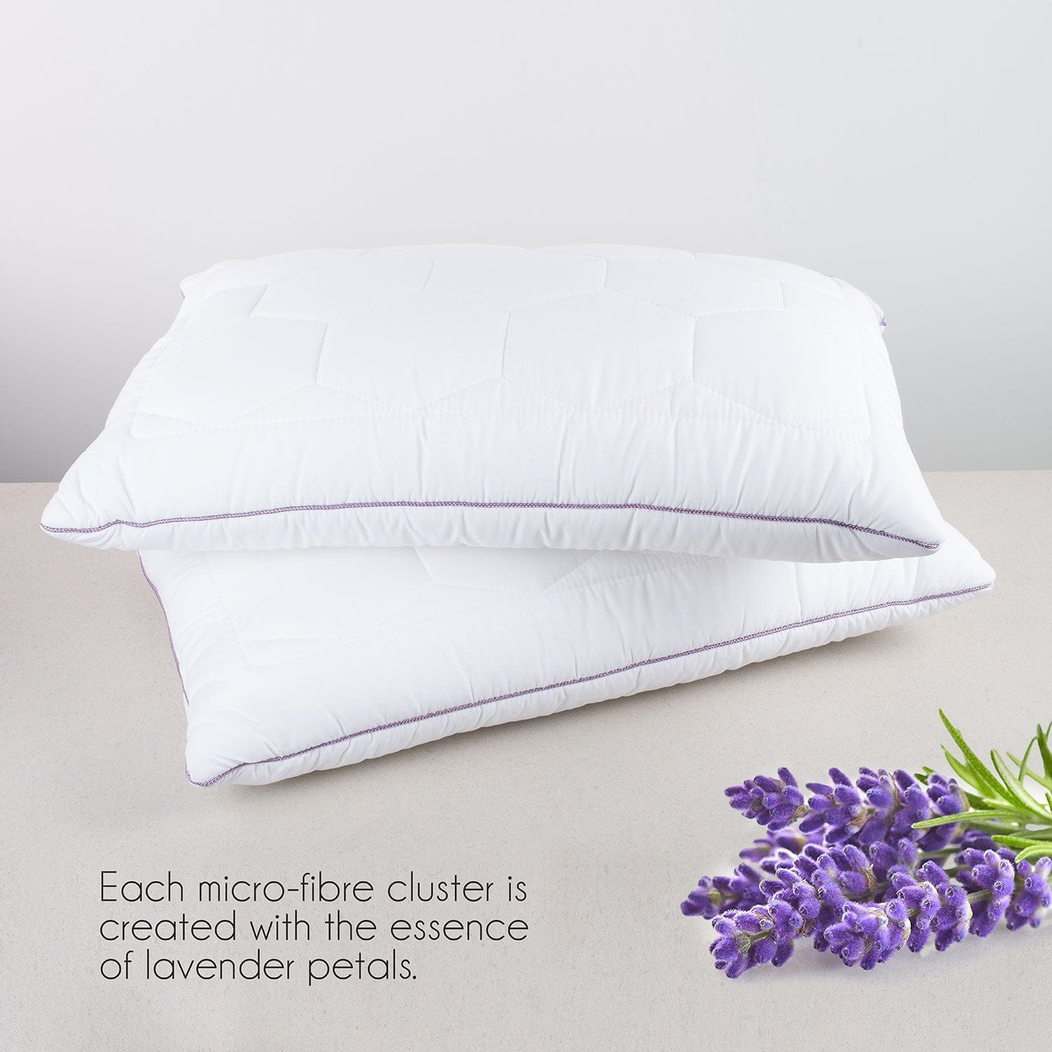 Lavender With Suede Fabric And Micro Fibre Inside Pillow