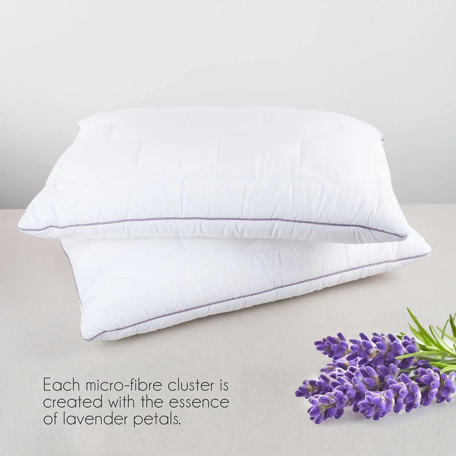 Lavender With Suede Fabric And Micro Fibre Inside Pillow