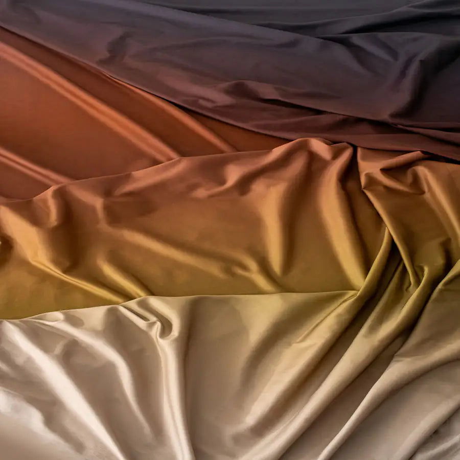 100% COTTON OMBREE DUVET COVER 4Pc SET - STUNNING COLOURS