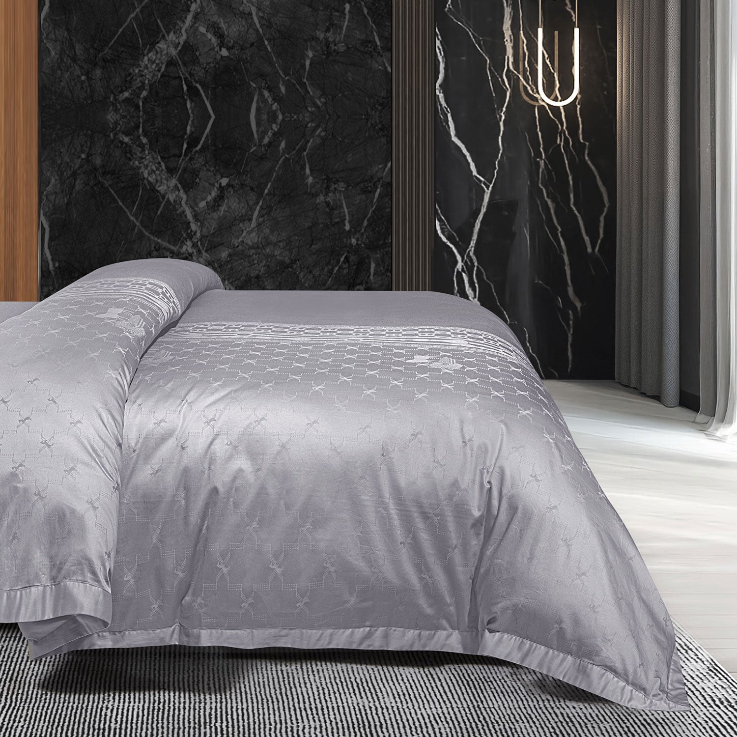 750 Tc Italian Jcq 100% Cotton 4Pc Set