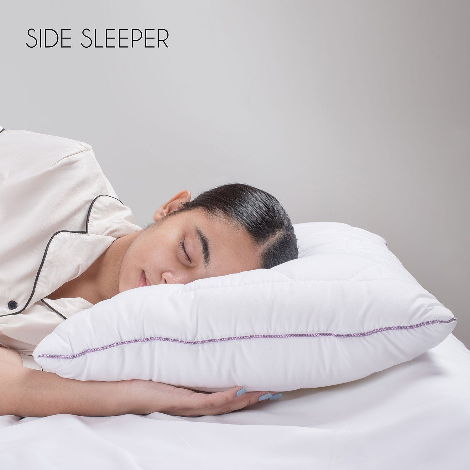 Lavender With Suede Fabric And Micro Fibre Inside Pillow