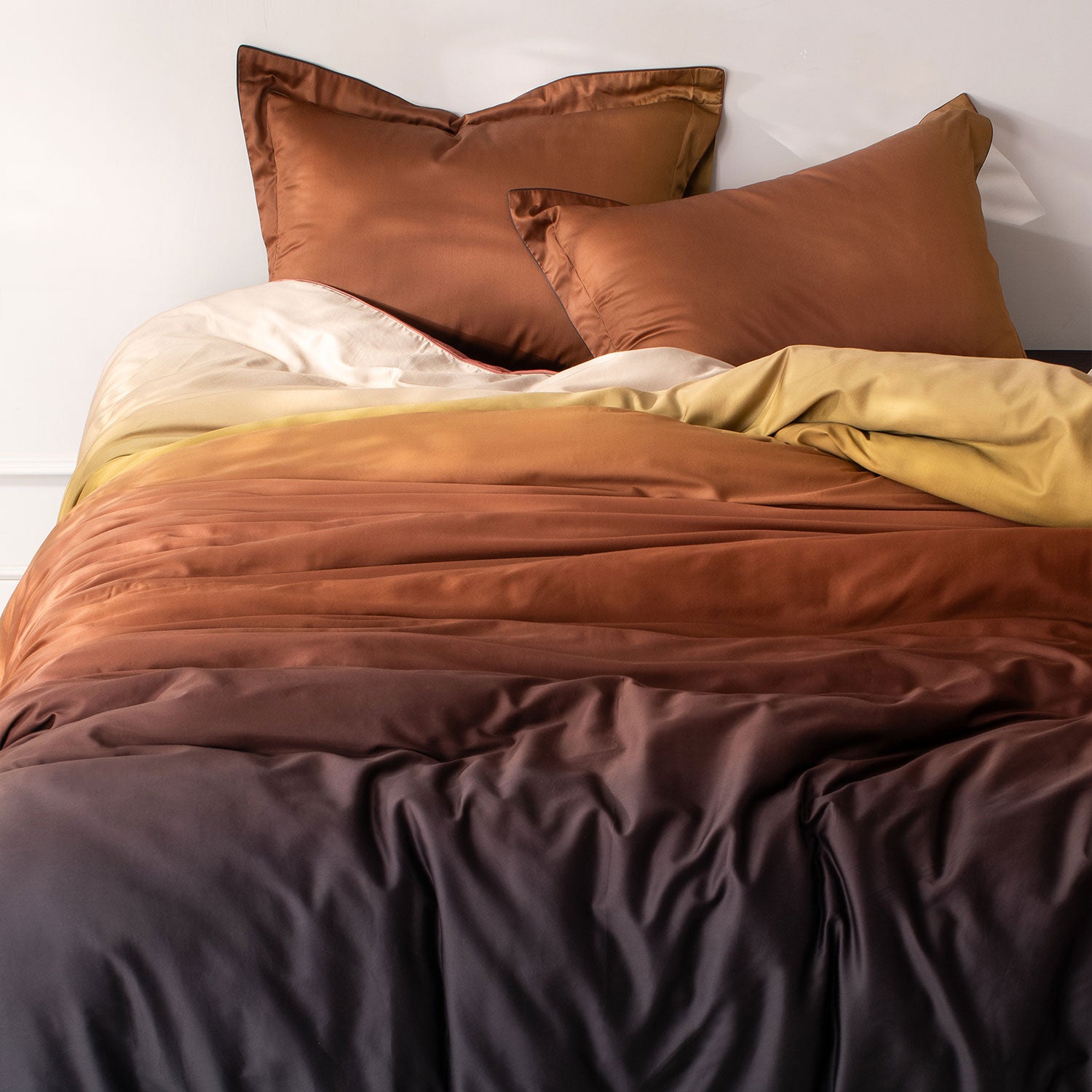100% COTTON OMBREE BEDDING COLLECTION - STUNNING COLOURS | LUXURY BEDSHEET OMBREE