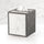 White Carrara / Square Tissue Box