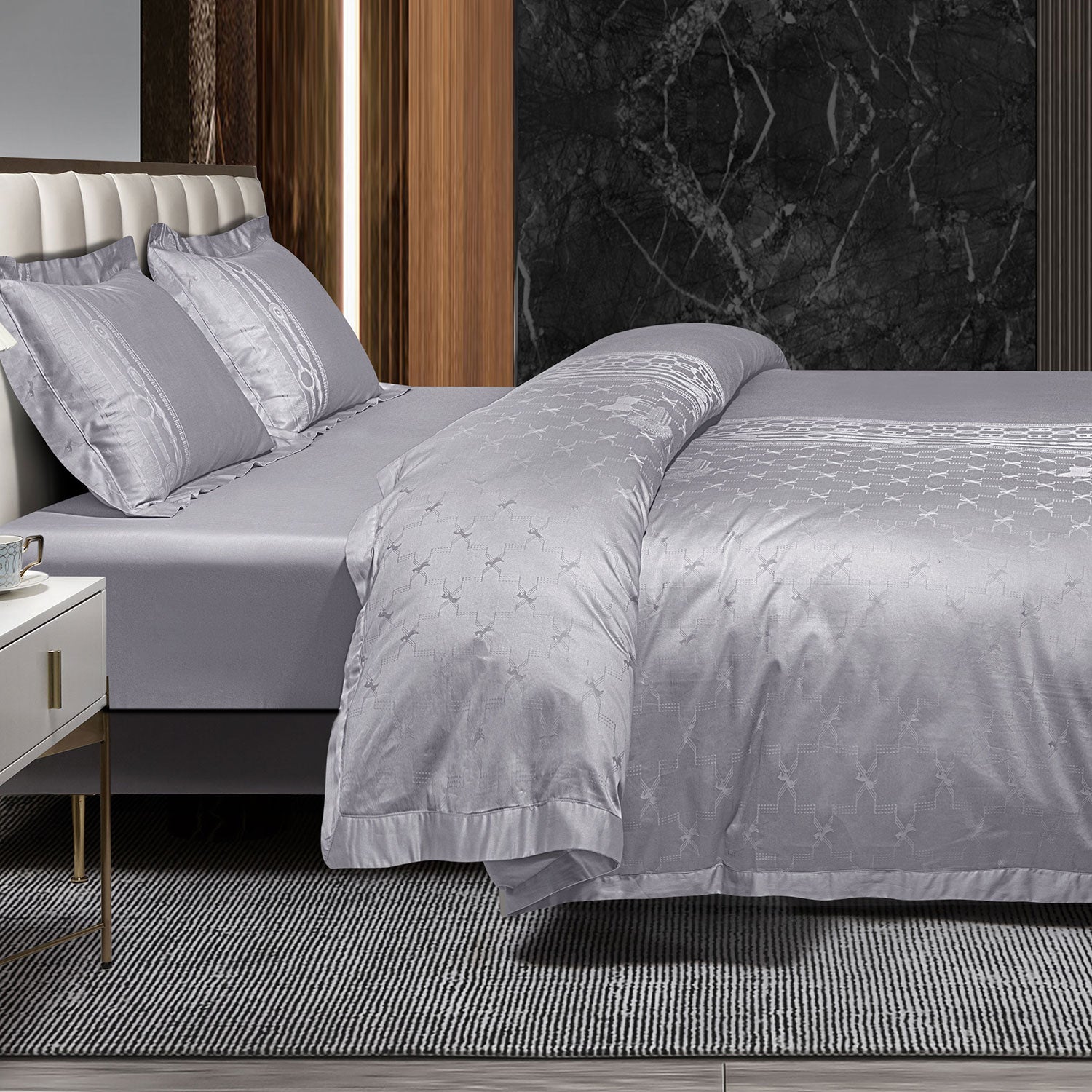 750 Tc Italian Jcq 100% Cotton 4Pc Set