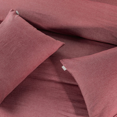 PRE WASHED 100 %  COTTON BREATHABLE SOLID BEDDING