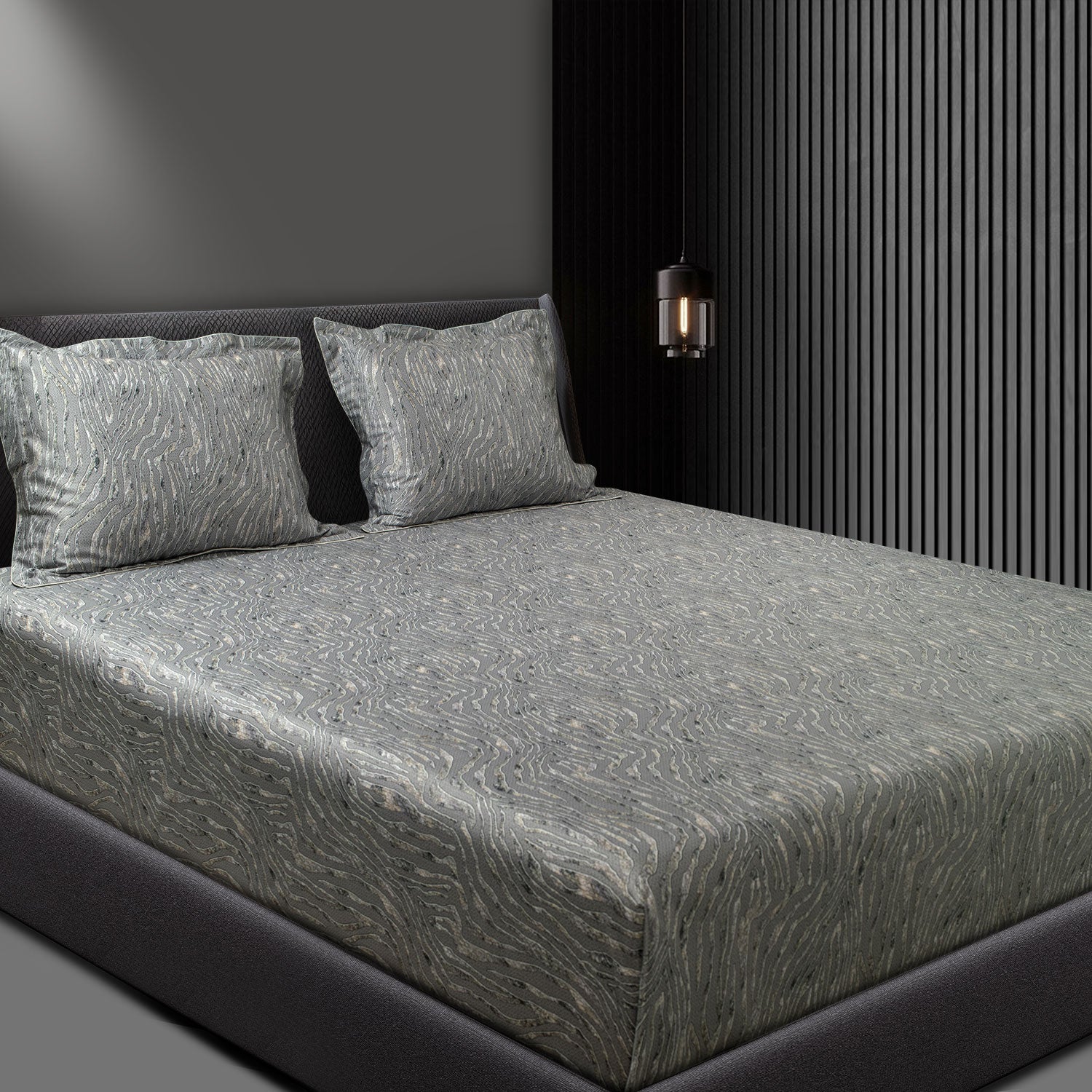 Global Black Cotton Prints Bedding Collection