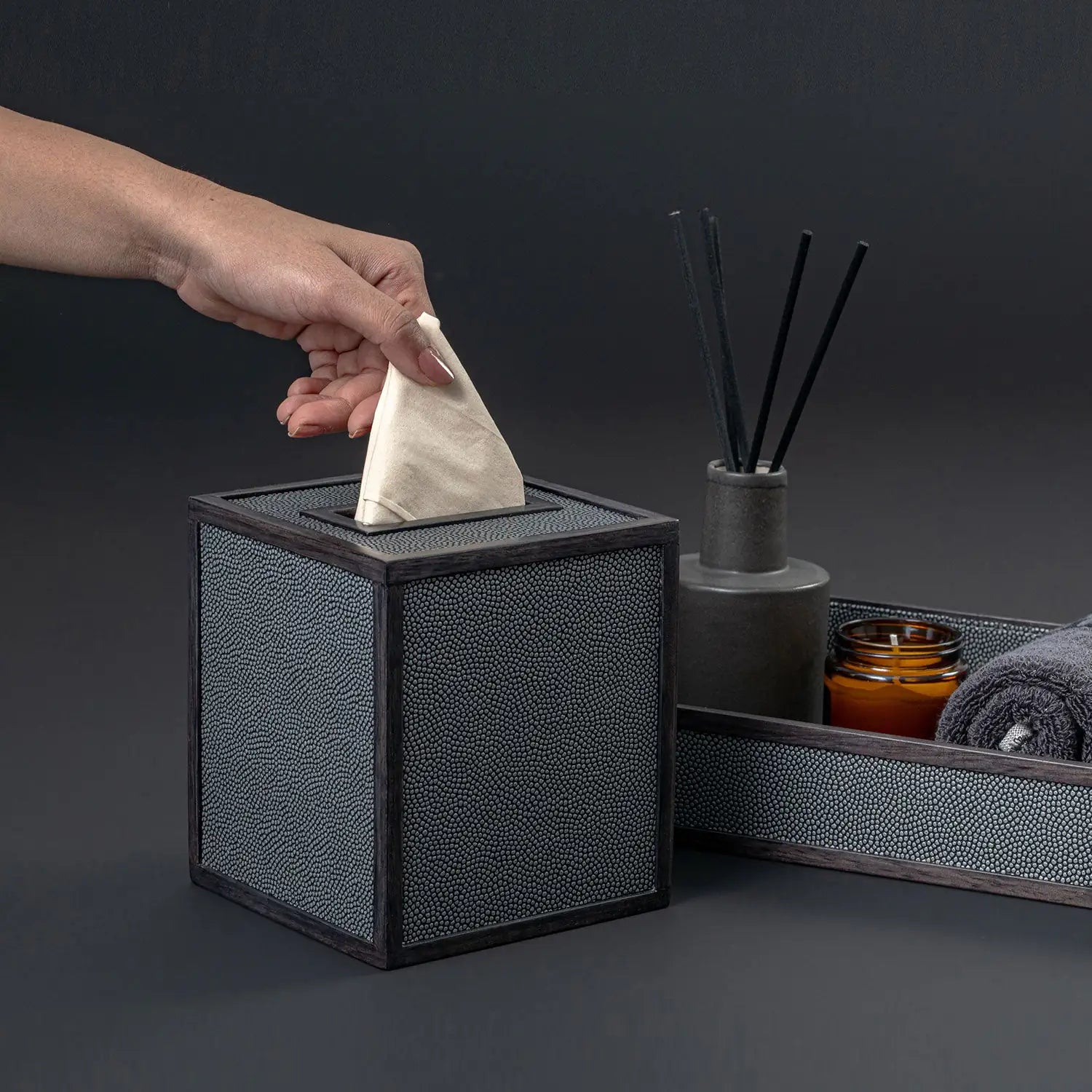 Stingray Square Tissue Box