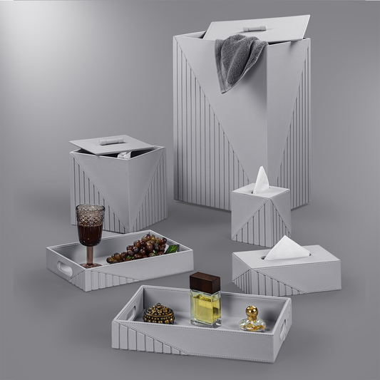 Elegant Fluted Storage Collection