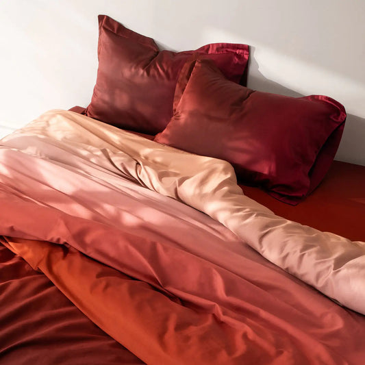 100% COTTON OMBREE BEDDING COLLECTION - STUNNING COLOURS | LUXURY BEDSHEET OMBREE