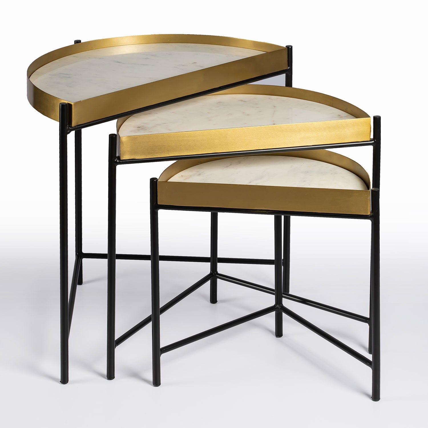 Half Moon Nesting Tables