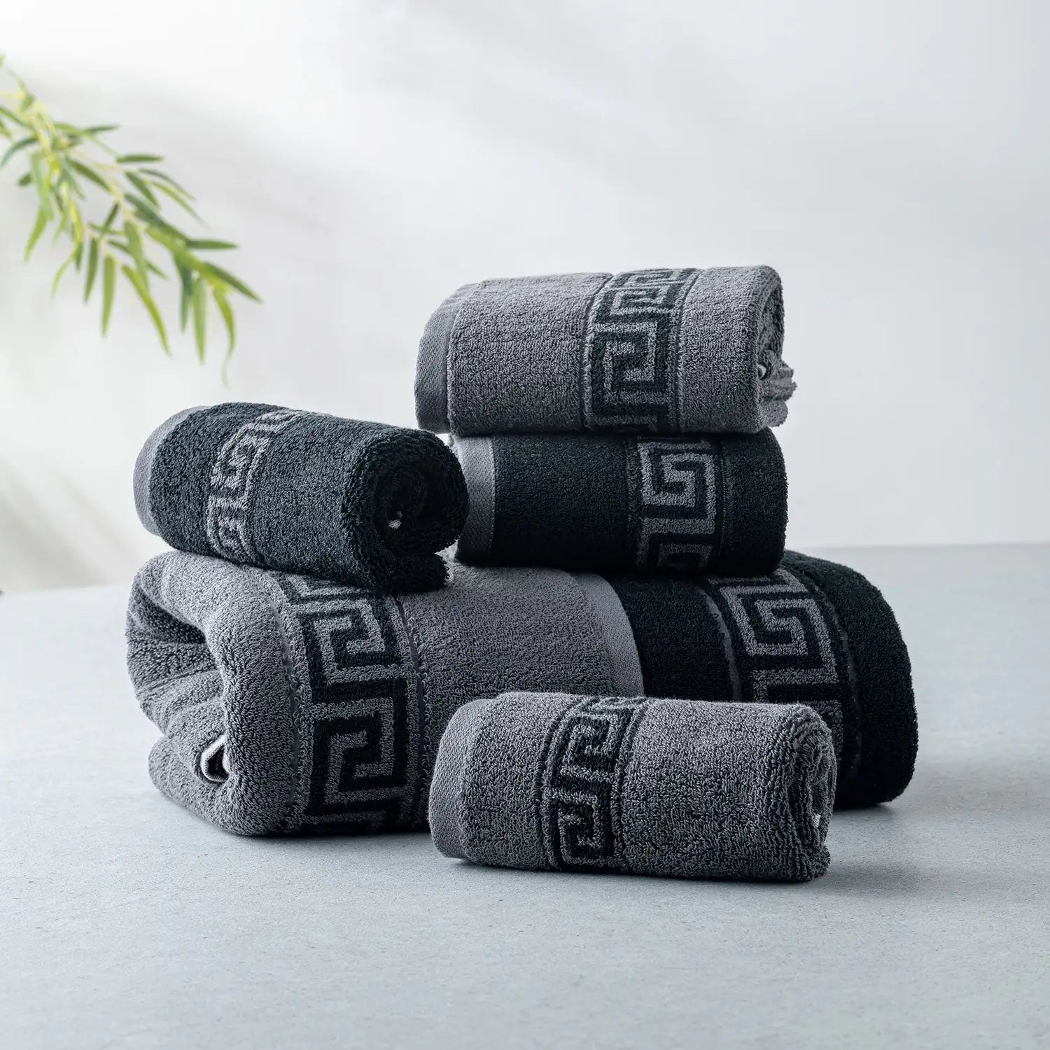 ROMA Towel 3 Pcs Set- Border