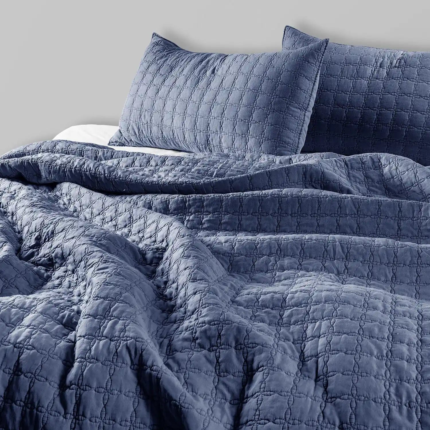100% Stonewashed Cotton - Coastal  Bedcover |  Summer Dohar