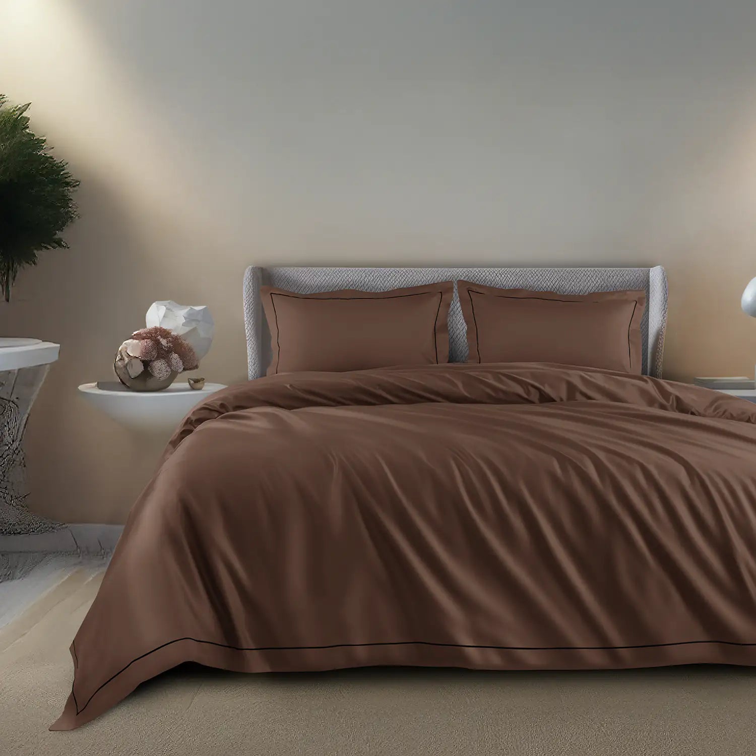 1200 Tc Egyptian Cotton Bedding Set