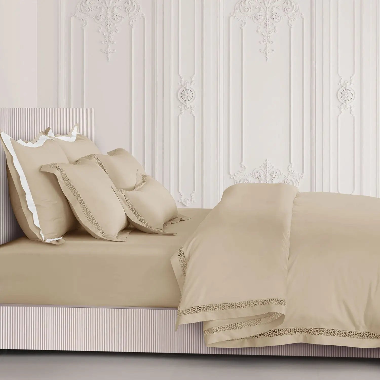 550 Tc Botanic Cotton Mystique Bedding 7Pc Set