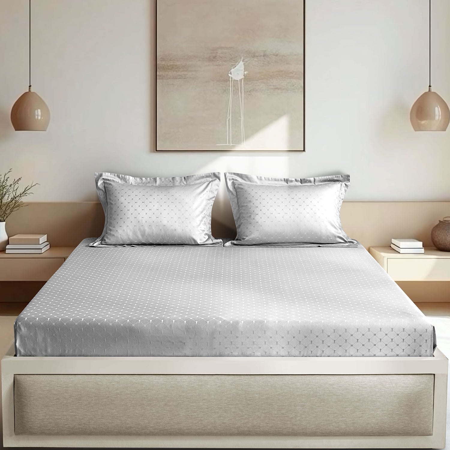 Osaka Bedding 3pc Set - Knotted Accents