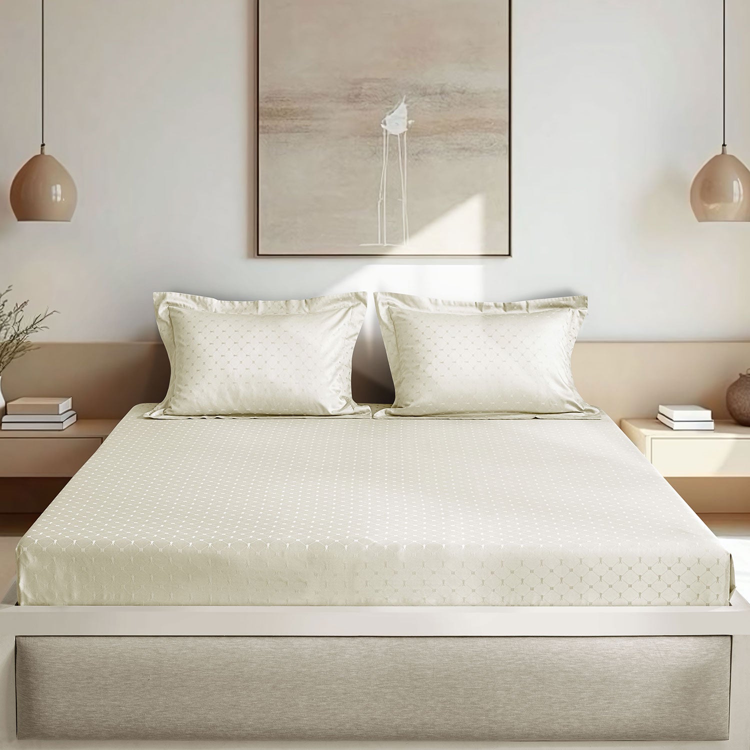 Osaka Bedding 3pc Set - Knotted Accents