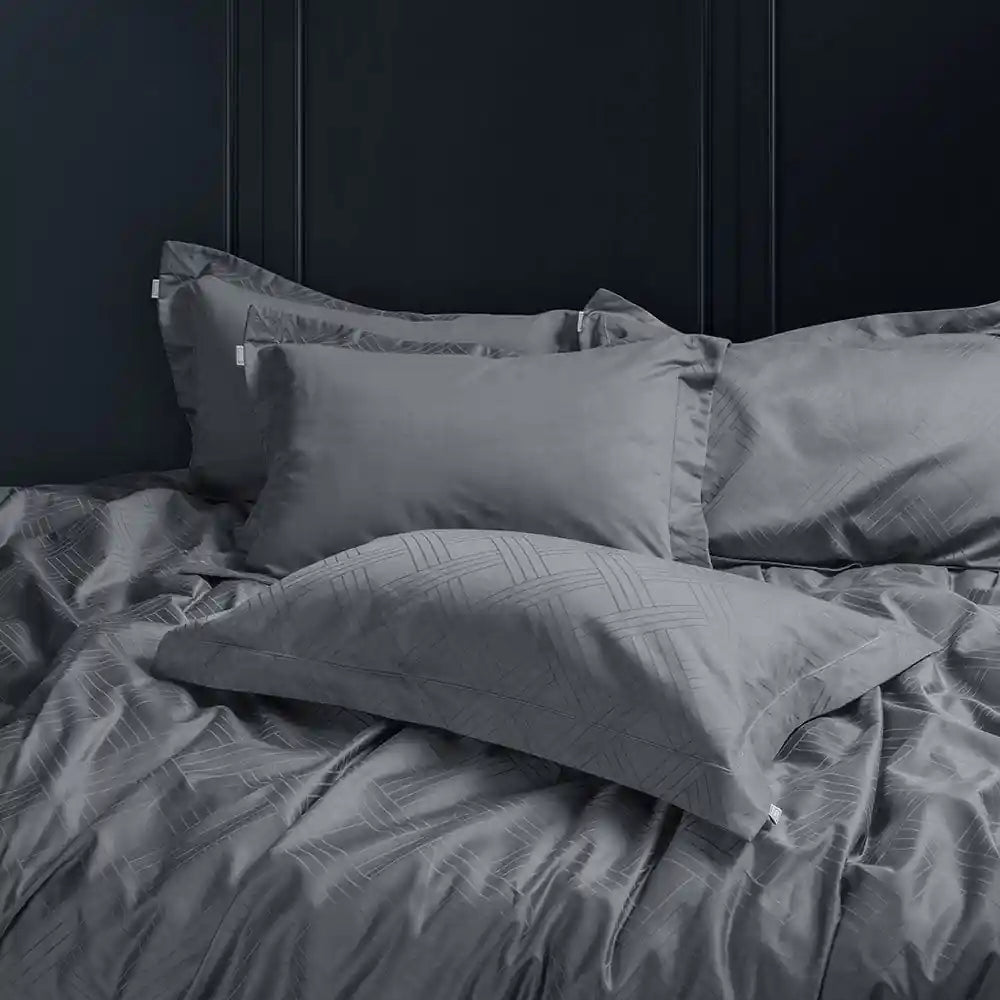 1000 Tc Italian Jcq 100% Cotton Pillow Cover