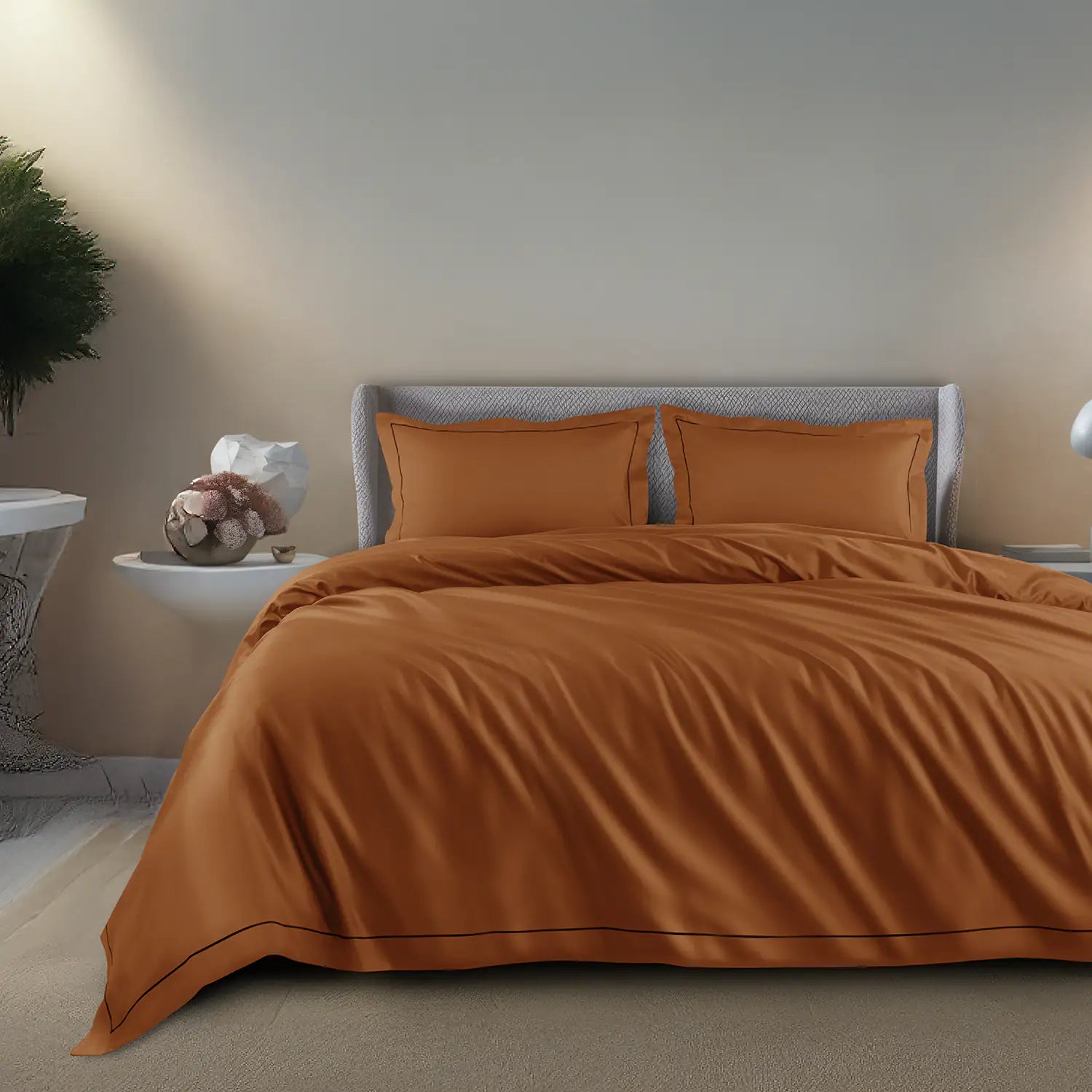 1200 Tc Egyptian Cotton Bedding Set