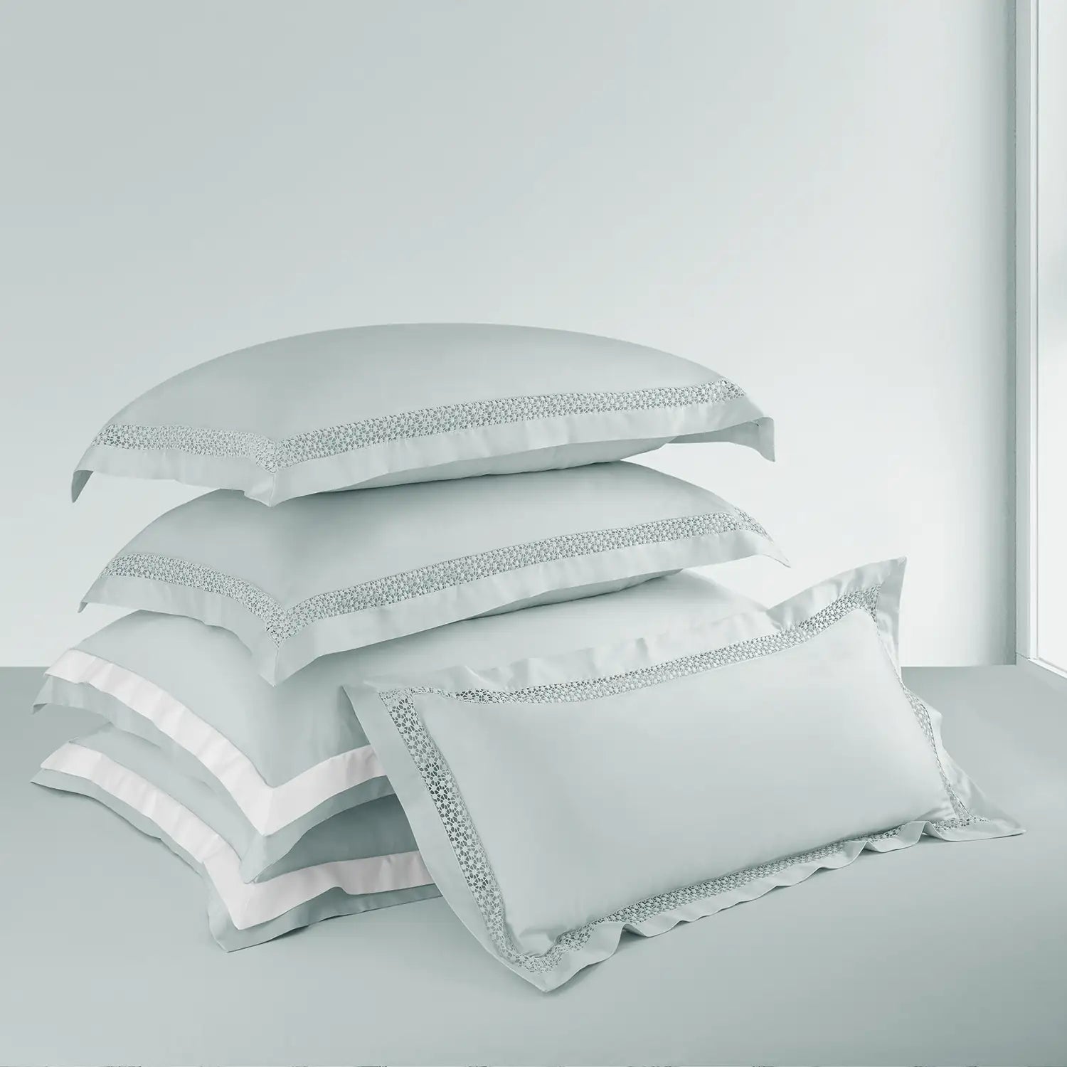 550 Tc Botanic Cotton Mystique Bedding 7Pc Set