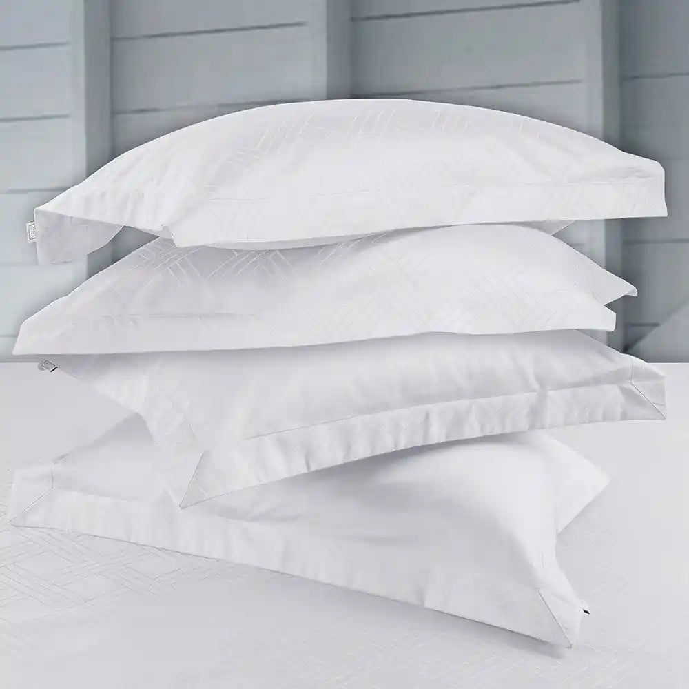 1000 Tc Italian Jcq 100% Cotton Pillow Cover