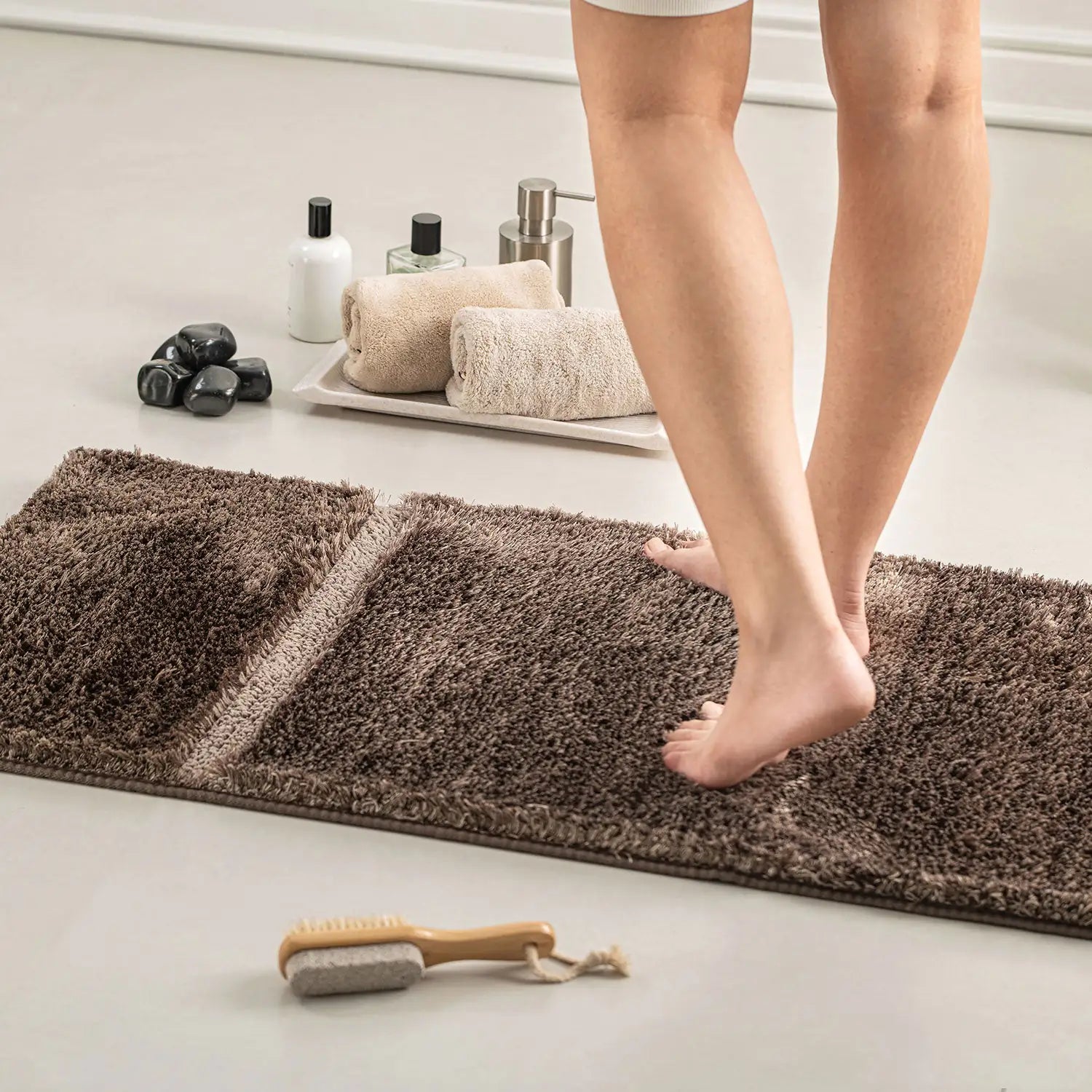 Lamb Thick And Fluffy High Pile Plush Bathmat