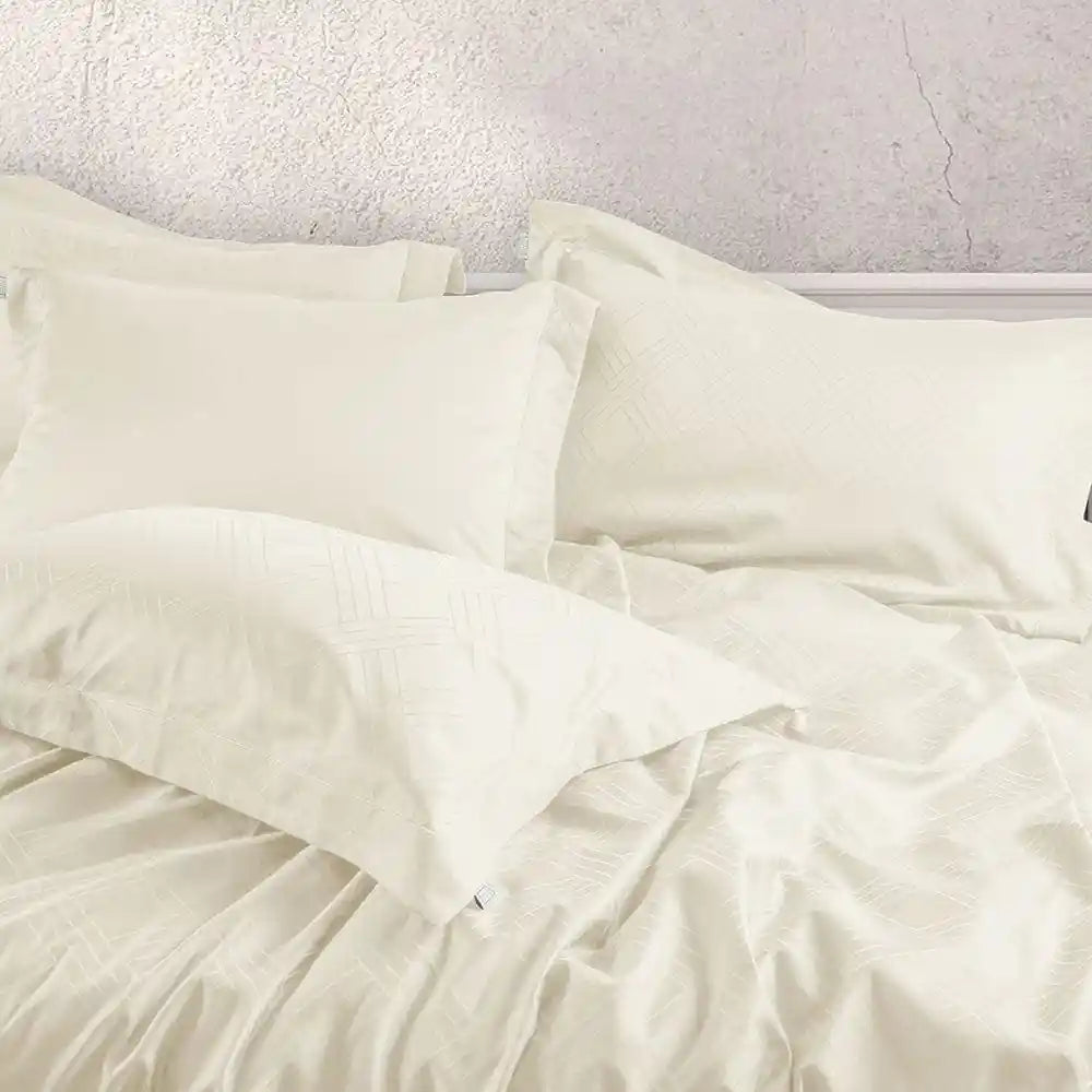 1000 Tc Italian Jcq 100% Cotton Pillow Cover