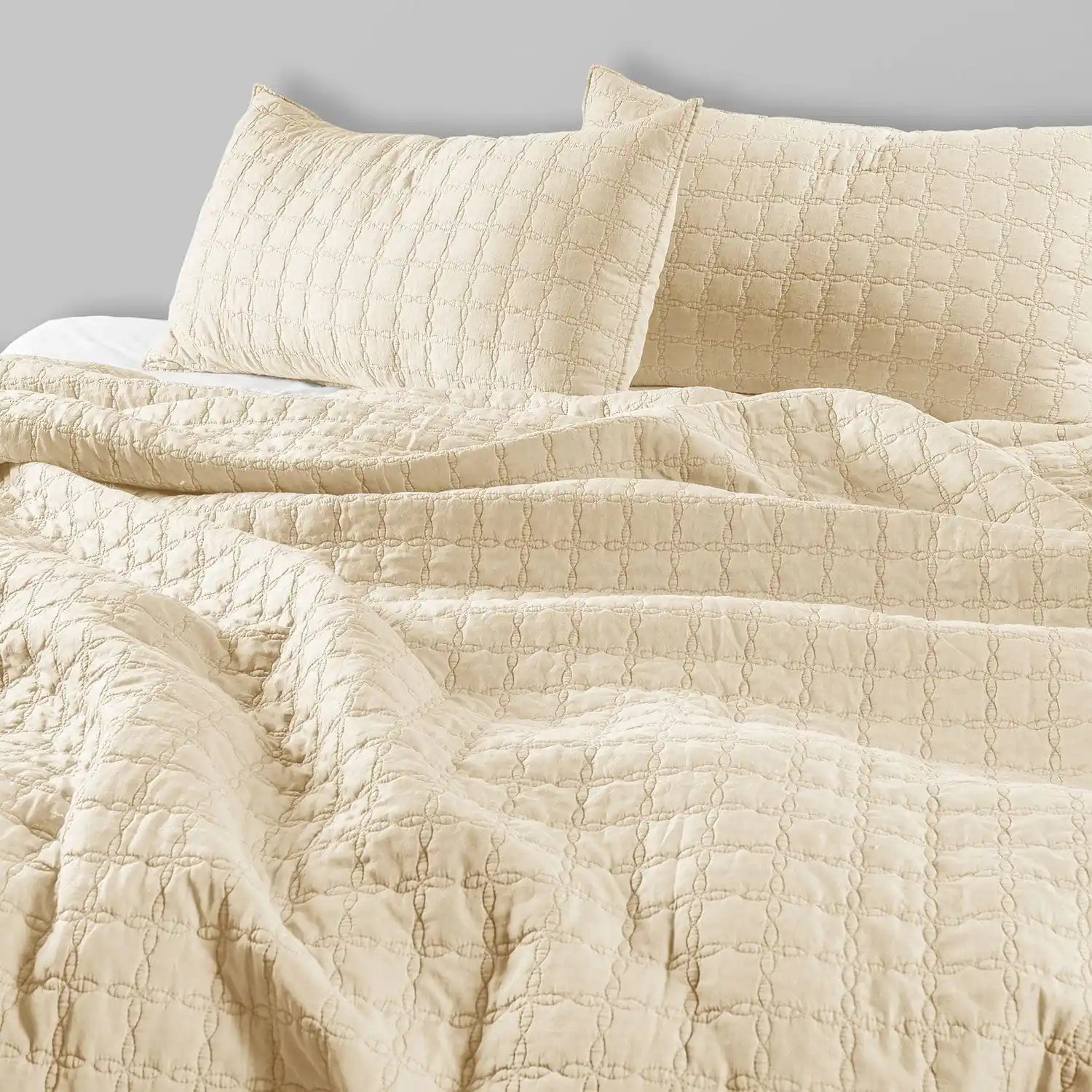 100% Stonewashed Cotton - Coastal  Bedcover |  Summer Dohar