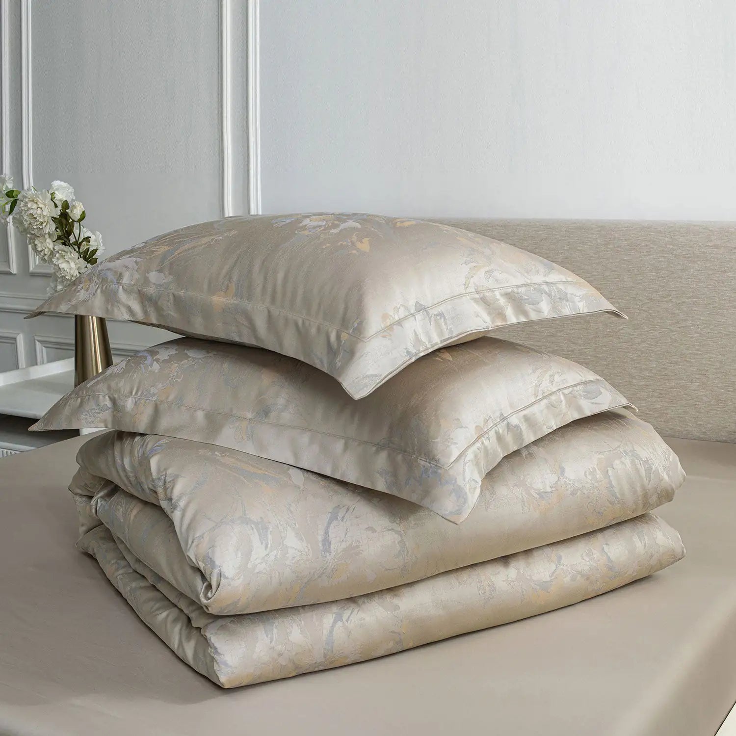 700 TC Italian Couture Royale Bedding 4pcs Set (Painterly)